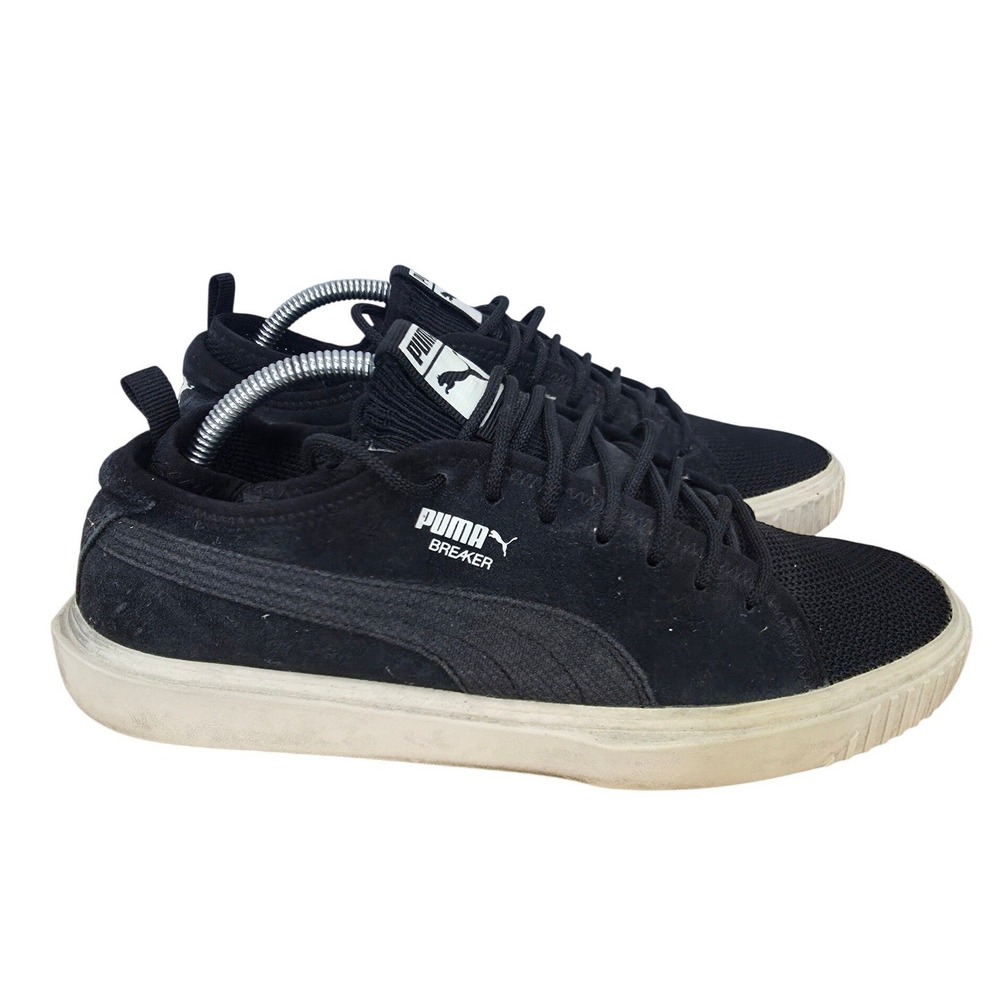 Puma Breaker Sneakers Mens 9.5 Black Suede Low Top Casual Shoes Platform Urban